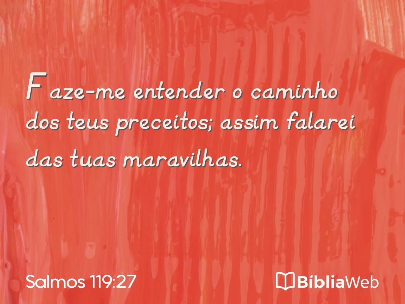 Salmos 119:27 em imagem para compartilhar