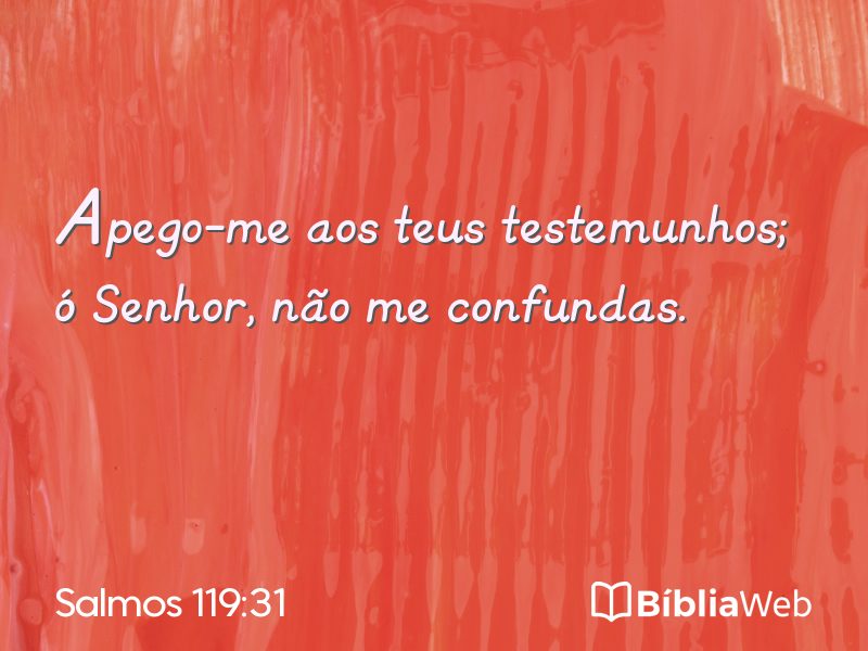 Salmos 119:31 em imagem para compartilhar