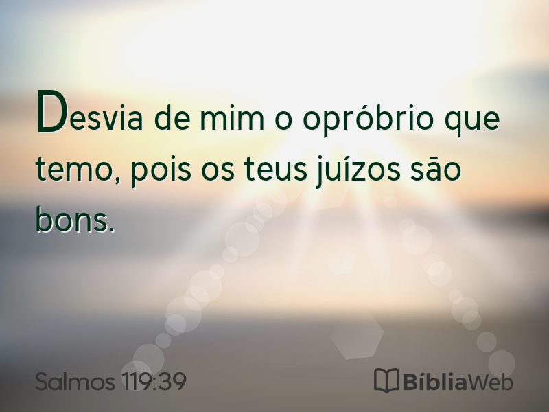 Salmos 119:39 em imagem para compartilhar