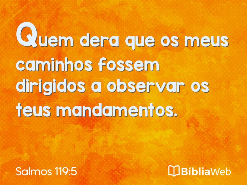 Salmos 119:5 em imagem para compartilhar