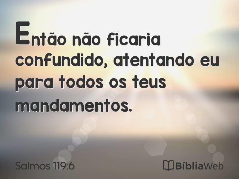 Salmos 119:6 em imagem para compartilhar