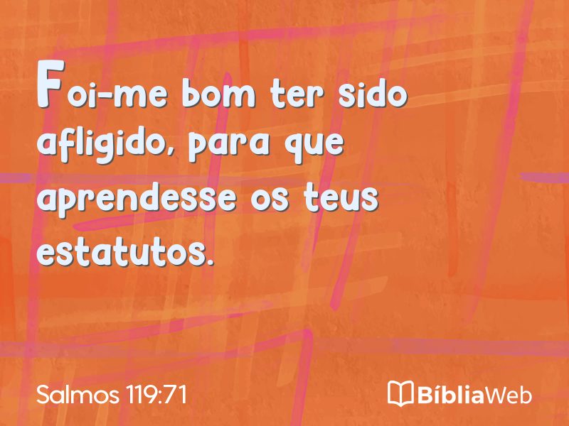 Salmos 119:71 em imagem para compartilhar