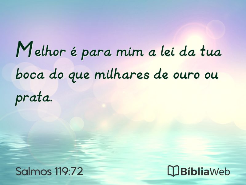 Salmos 119:72 em imagem para compartilhar