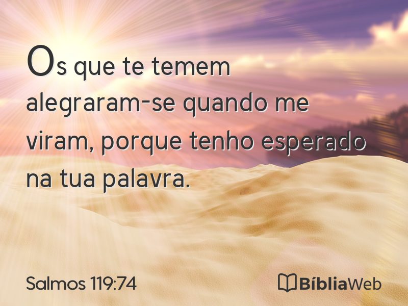 Salmos 119:74 em imagem para compartilhar
