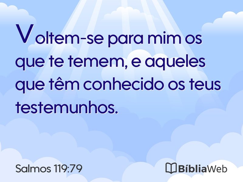 Salmos 119:79 em imagem para compartilhar
