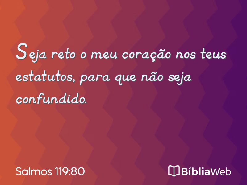 Salmos 119:80 em imagem para compartilhar