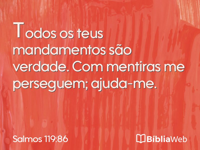 Salmos 119:86 em imagem para compartilhar