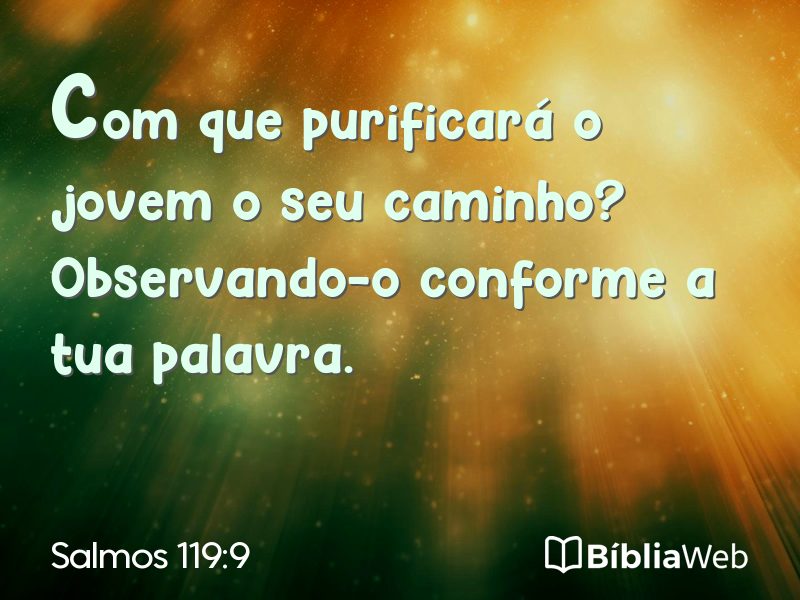 Salmos 119:9 em imagem para compartilhar