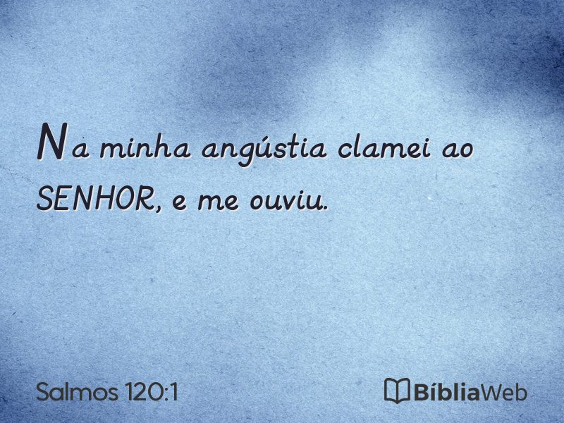 Salmos 120:1 em imagem para compartilhar
