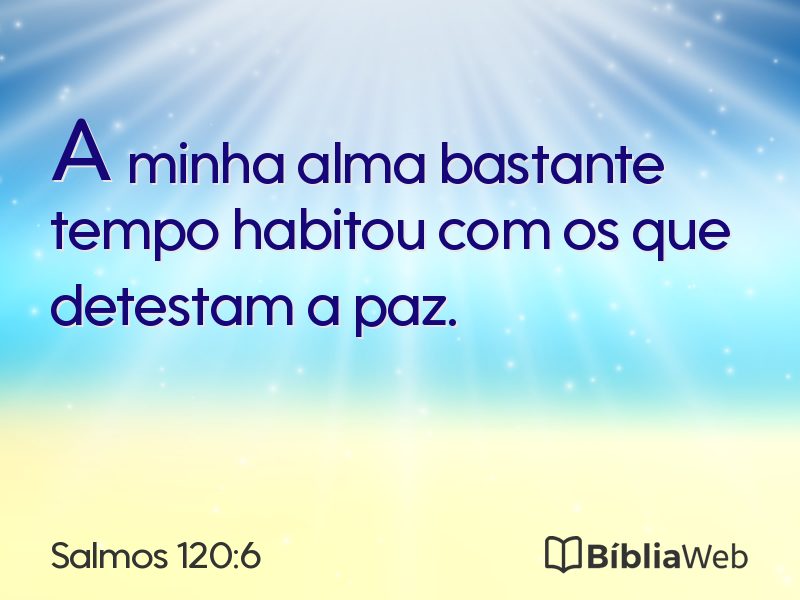 Salmos 120:6 em imagem para compartilhar