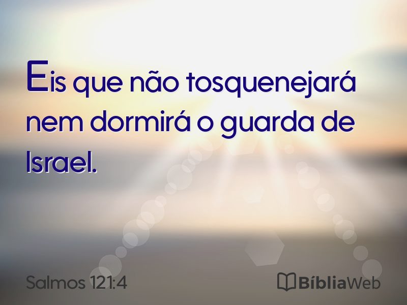 Salmos 121:4 em imagem para compartilhar