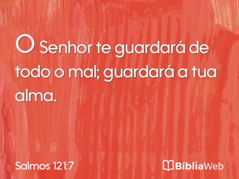Salmos 121:7 em imagem para compartilhar