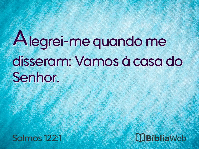 Salmos 122:1 em imagem para compartilhar