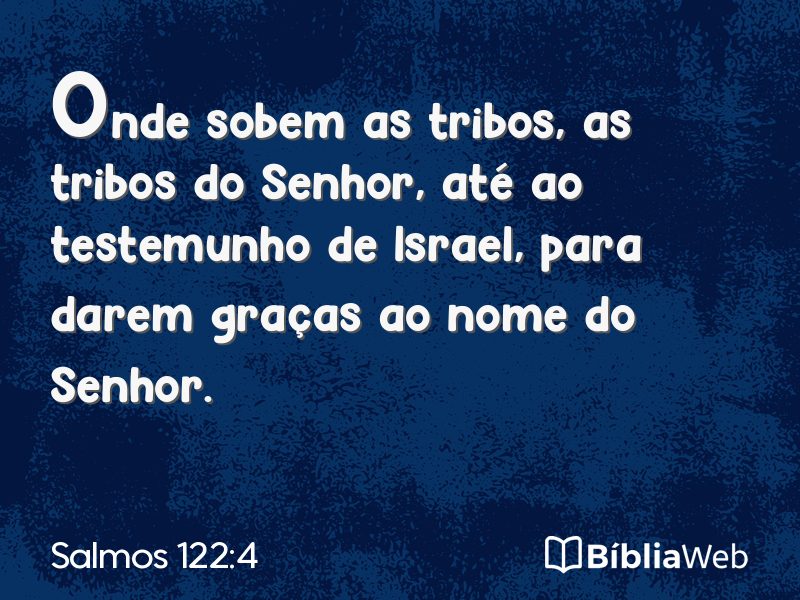 Salmos 122:4 em imagem para compartilhar