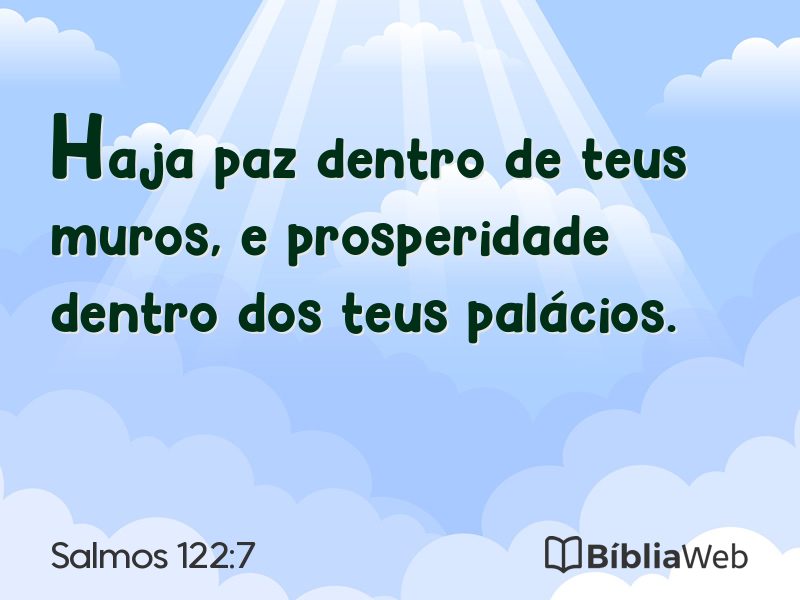 Salmos 122:7 em imagem para compartilhar