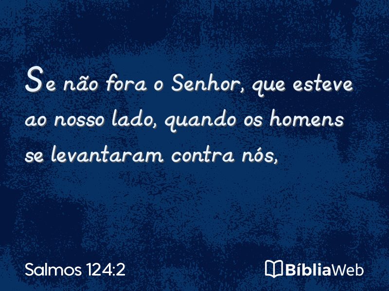 Salmos 124:2 em imagem para compartilhar