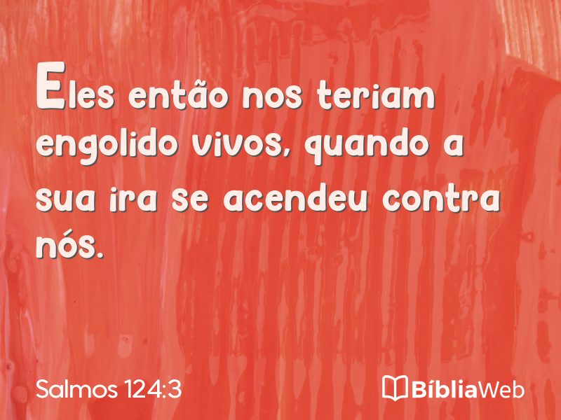 Salmos 124:3 em imagem para compartilhar