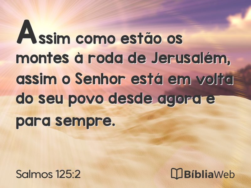 Salmos 125:2 em imagem para compartilhar