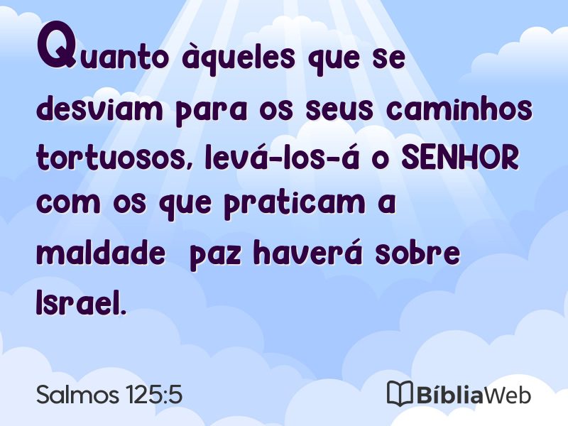 Salmos 125:5 em imagem para compartilhar