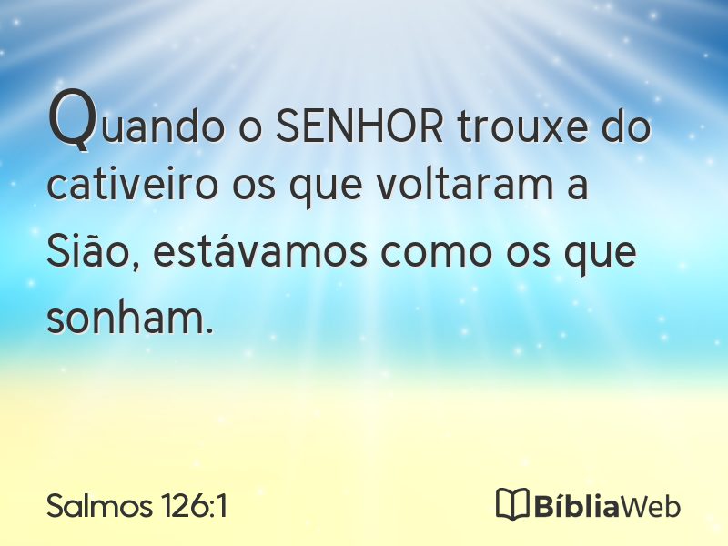 Salmos 126:1 em imagem para compartilhar