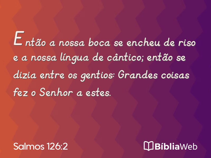 Salmos 126:2 em imagem para compartilhar