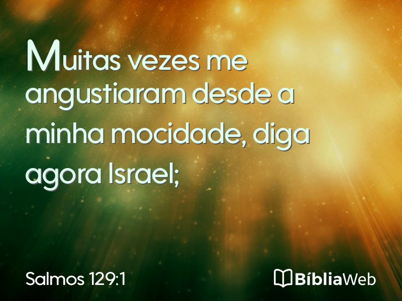 Salmos 129:1 em imagem para compartilhar