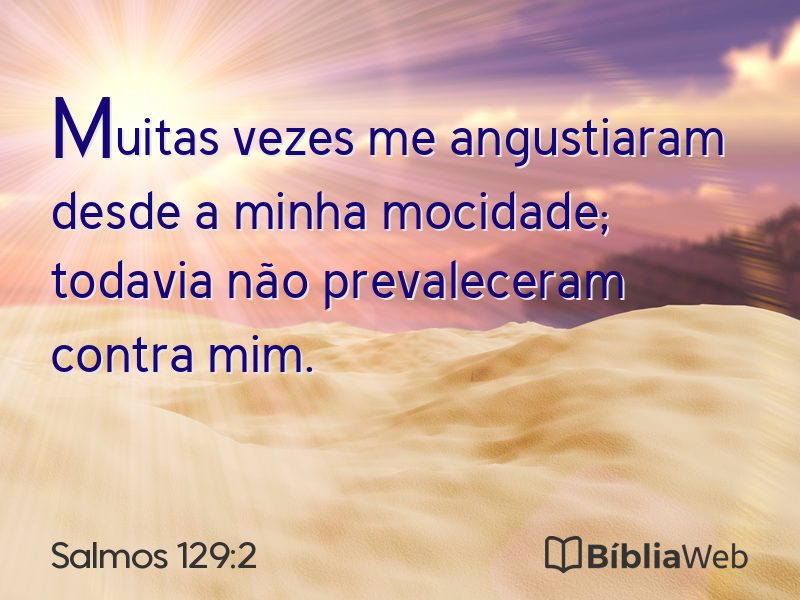 Salmos 129:2 em imagem para compartilhar