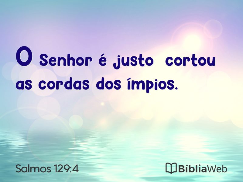 Salmos 129:4 em imagem para compartilhar