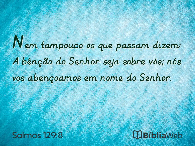 Salmos 129:8 em imagem para compartilhar
