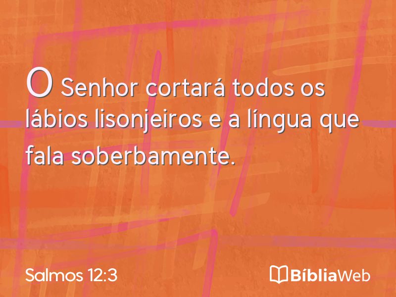 Salmos 12:3 em imagem para compartilhar