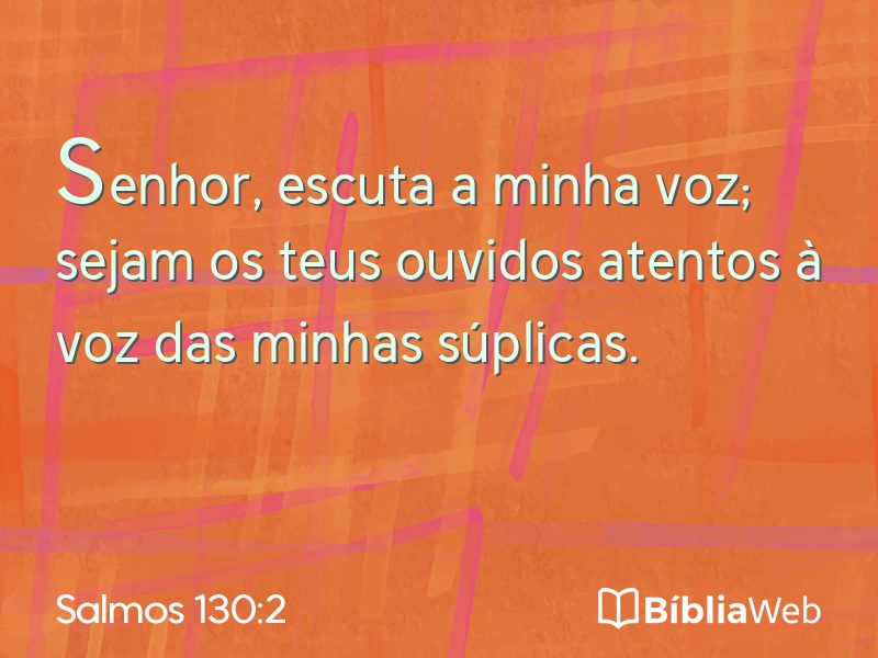 Salmos 130:2 em imagem para compartilhar