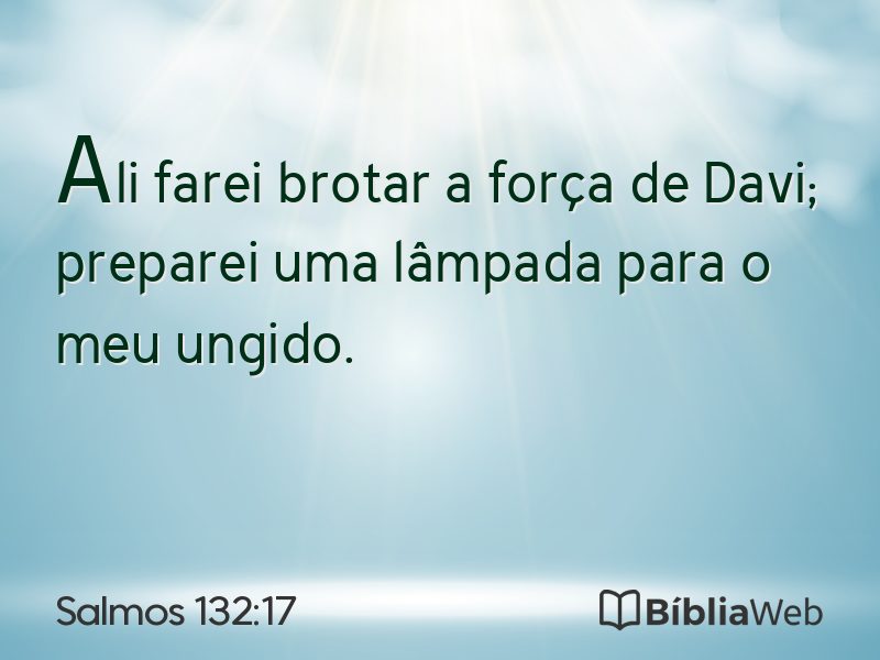Salmos 132:17 em imagem para compartilhar