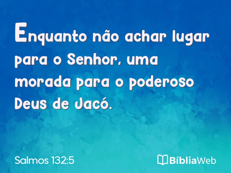 Salmos 132:5 em imagem para compartilhar