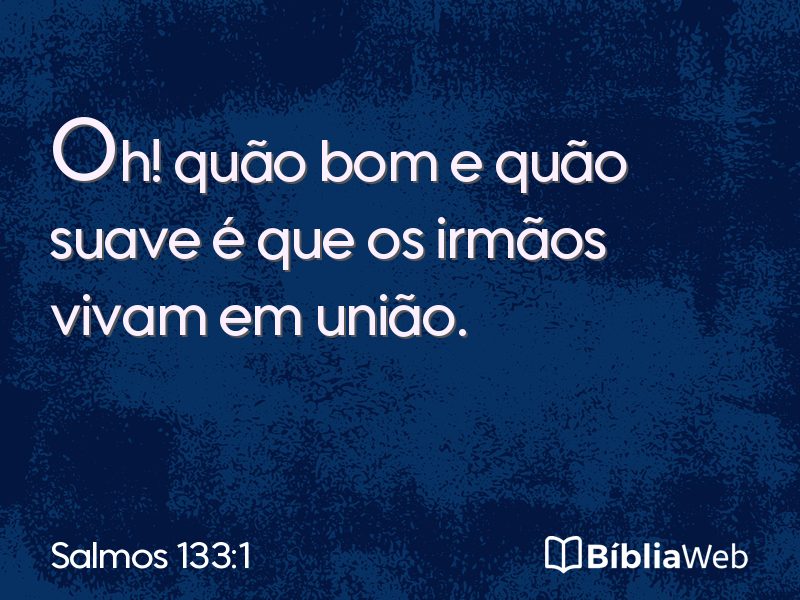 Salmos 133:1 em imagem para compartilhar