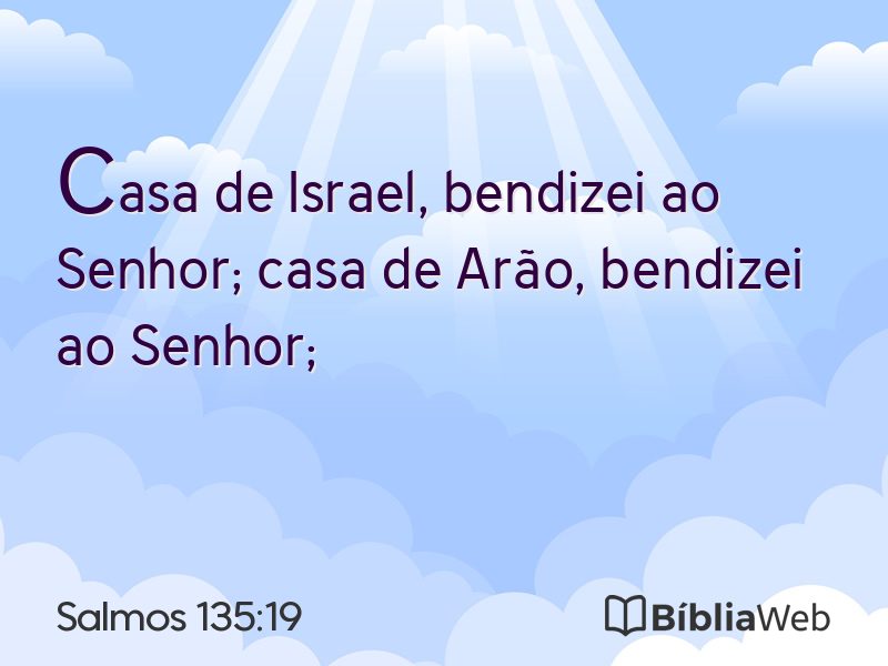Salmos 135:19 em imagem para compartilhar