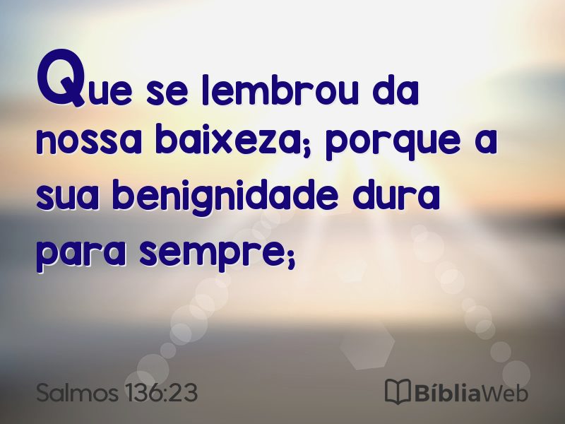Salmos 136:23 em imagem para compartilhar