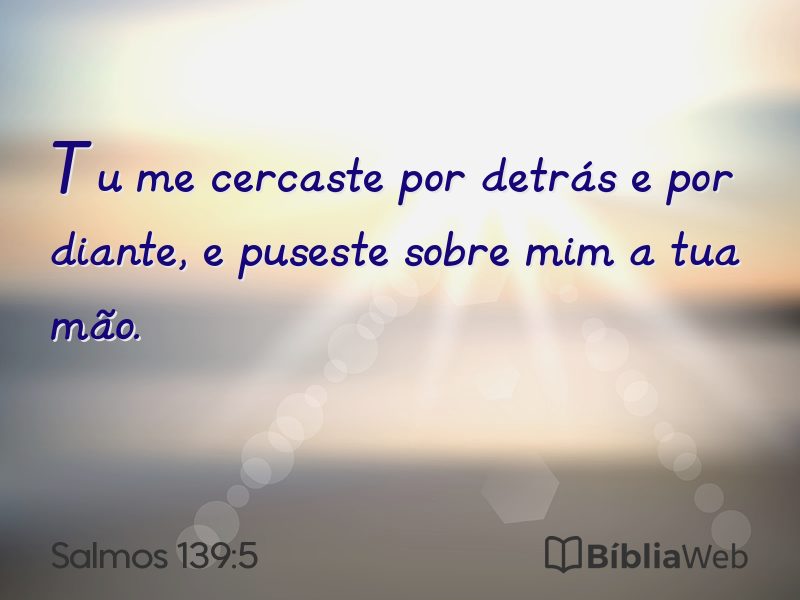 Salmos 139:5 em imagem para compartilhar