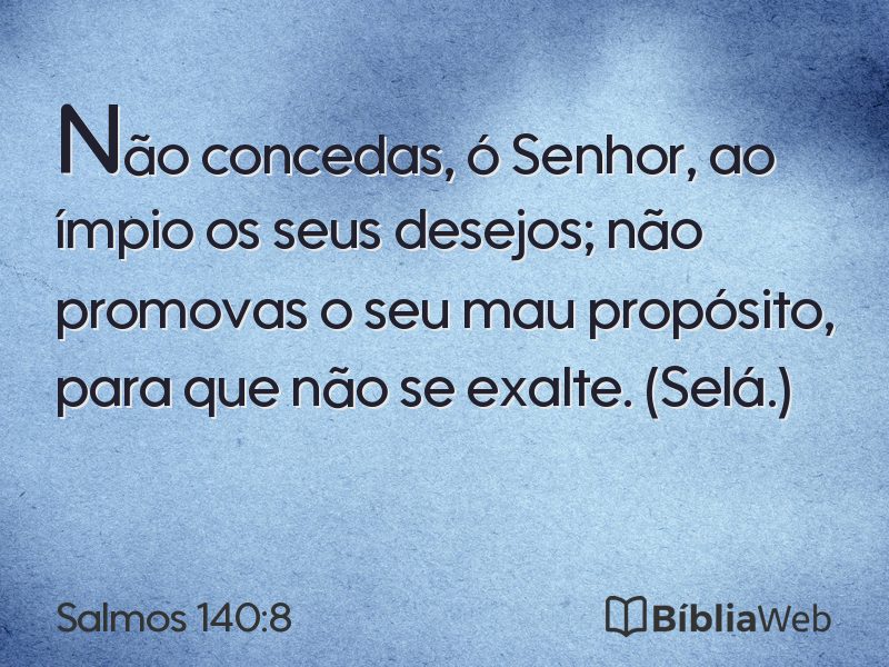 Salmos 140:8 em imagem para compartilhar