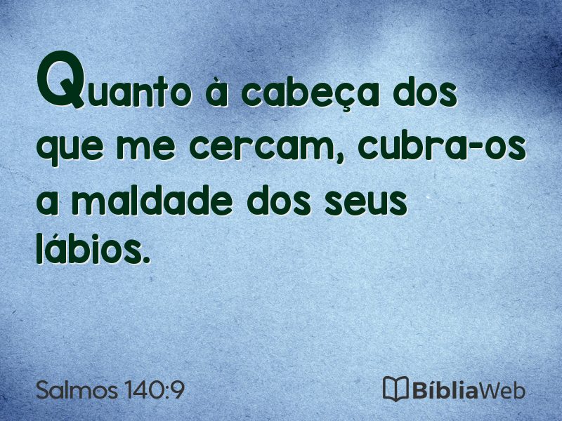 Salmos 140:9 em imagem para compartilhar