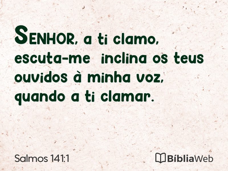 Salmos 141:1 em imagem para compartilhar