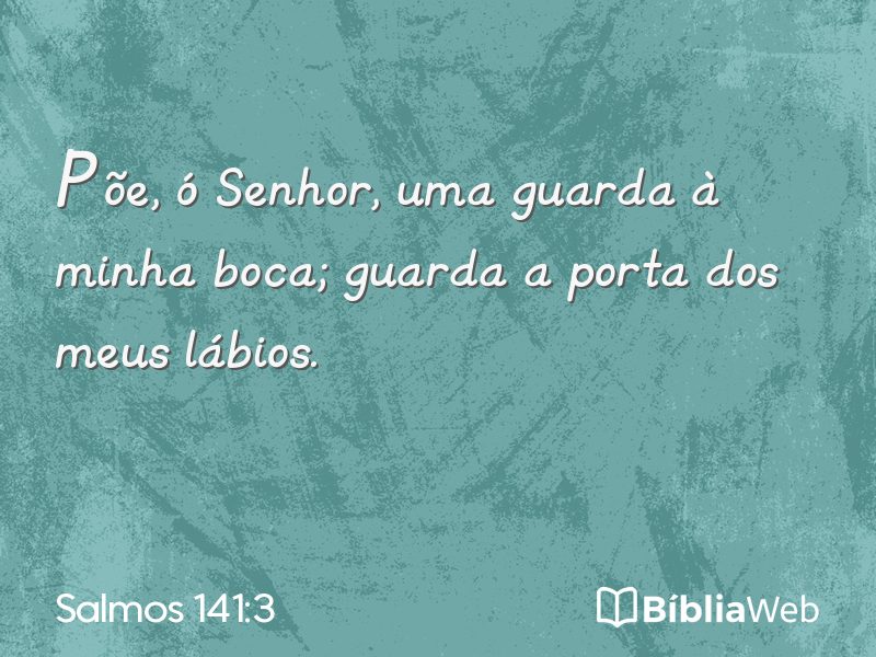 Salmos 141:3 em imagem para compartilhar