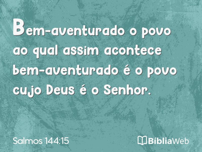 Salmos 144:15 em imagem para compartilhar