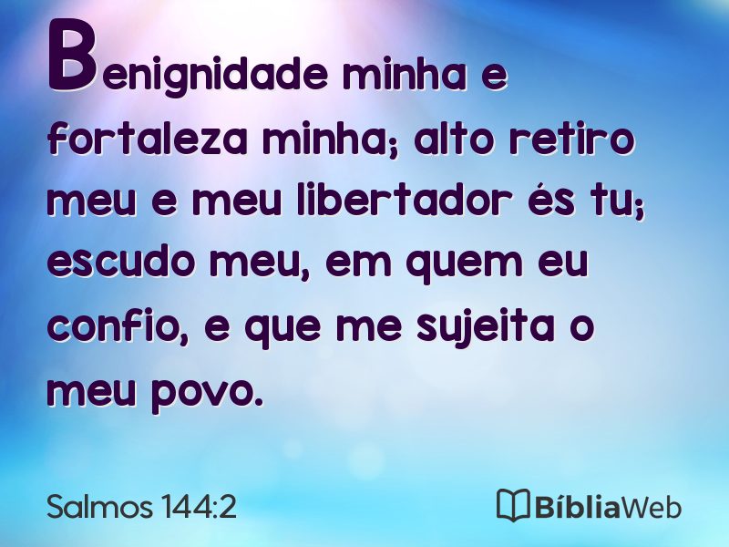 Salmos 144:2 em imagem para compartilhar