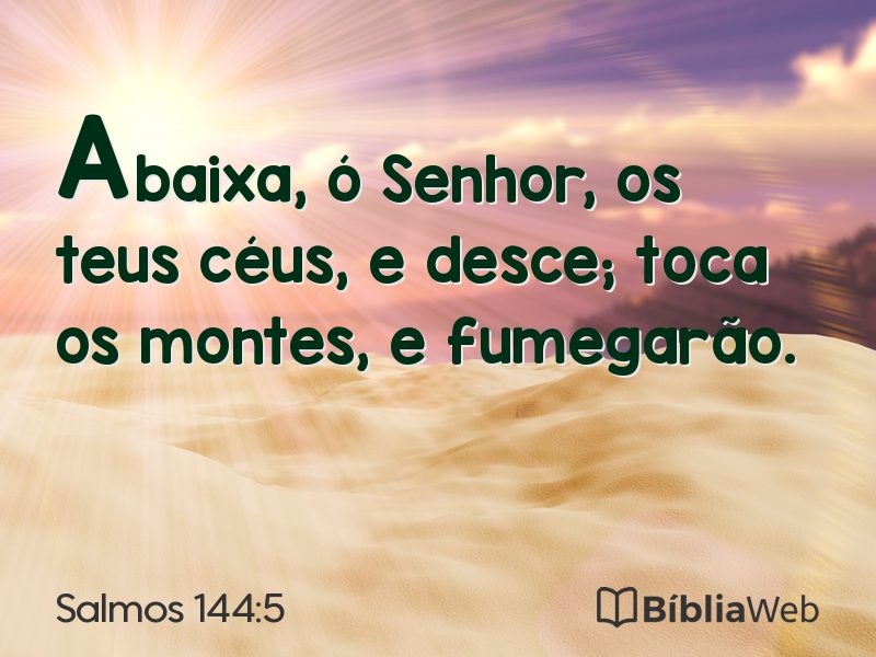 Salmos 144:5 em imagem para compartilhar