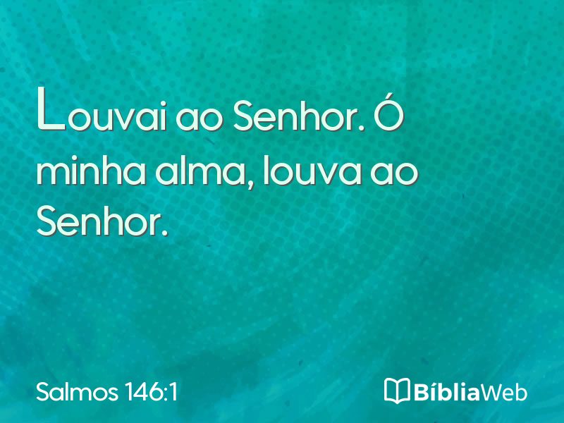 Salmos 146:1 em imagem para compartilhar