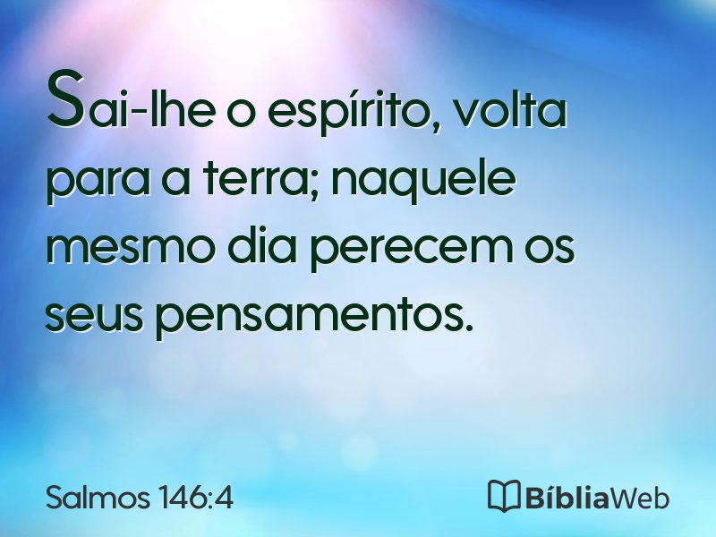 Salmos 146:4 em imagem para compartilhar