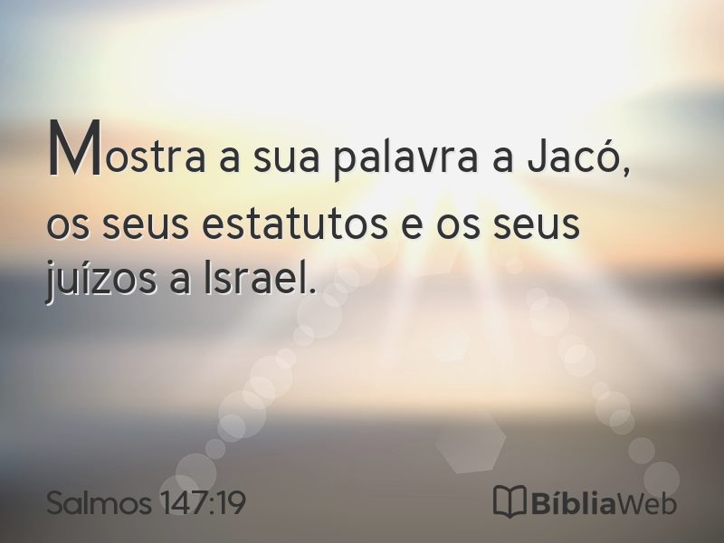 Salmos 147:19 em imagem para compartilhar