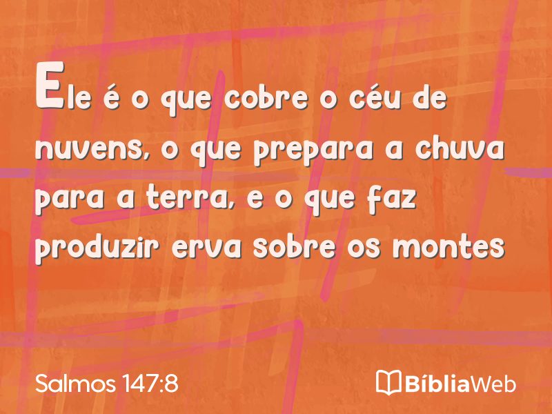 Salmos 147:8 em imagem para compartilhar