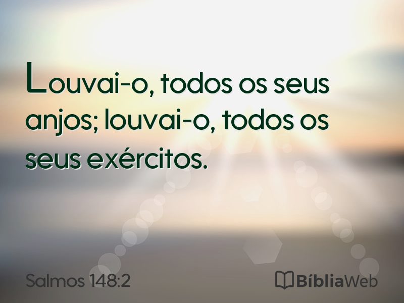 Salmos 148:2 em imagem para compartilhar