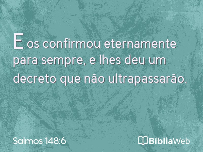 Salmos 148:6 em imagem para compartilhar